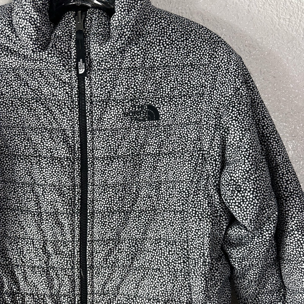 The North Face Mossbud Teddy Reversible Puff Black Jacket Size Girls XL - Picture 7 of 7